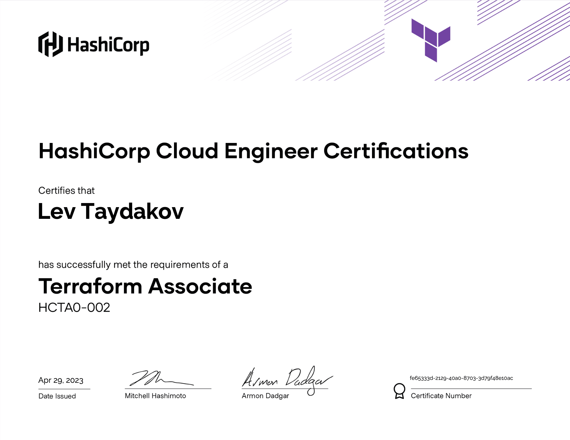 Cover Image for Terraform Certification